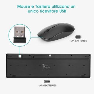 Teclado y ratón inalámbrico 