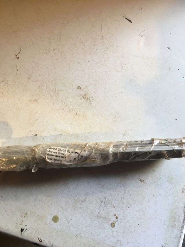 4 Guías cajón nuevas armario raíl cocina