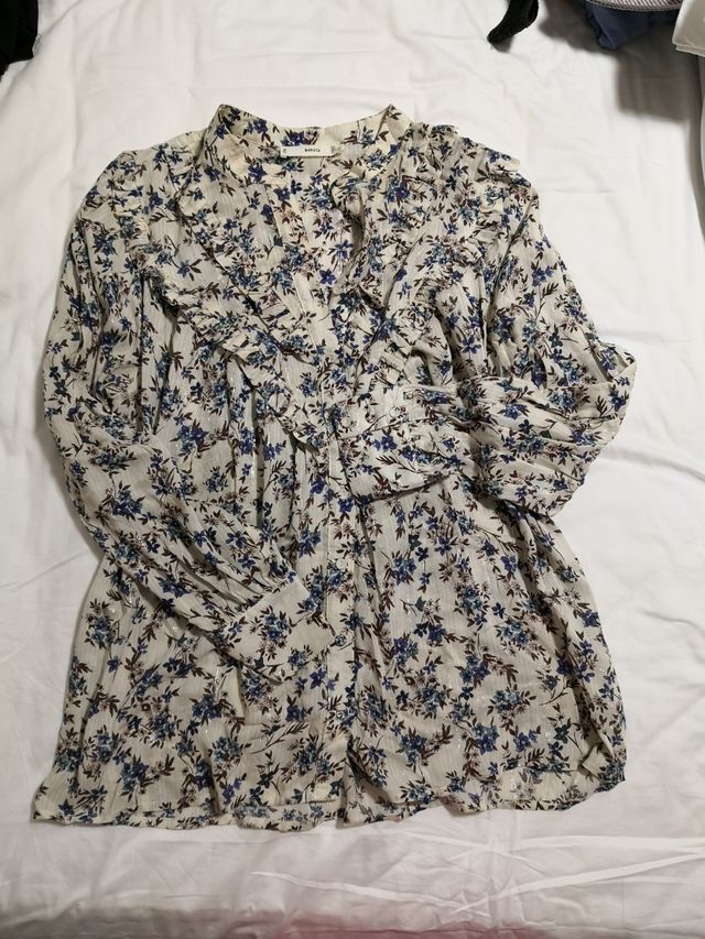 Camisa manga larga estampada 