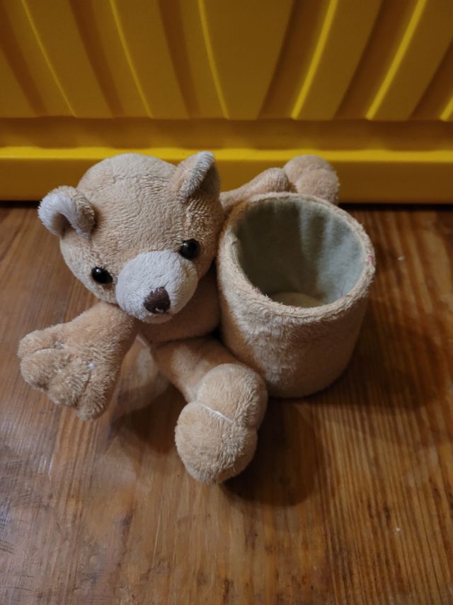 Osito de peluche para guardar lápices