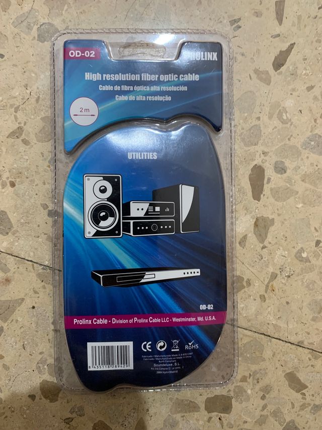 Cable de audio óptico