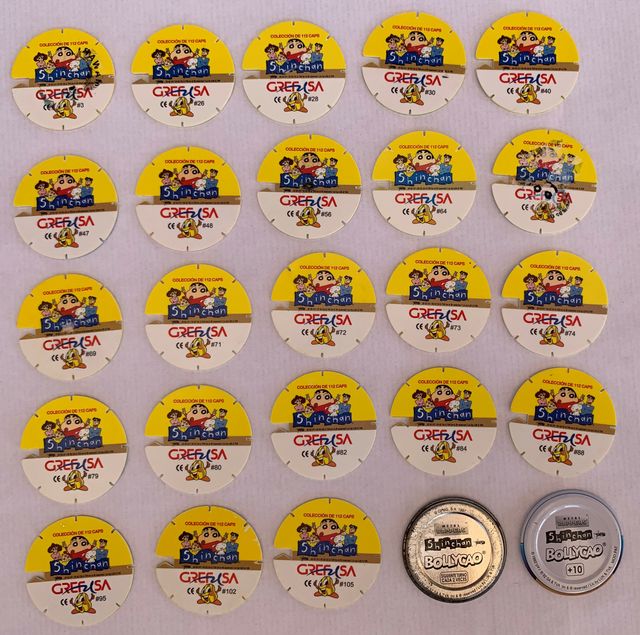 ShinChan Tazos Grefusa Bollycao