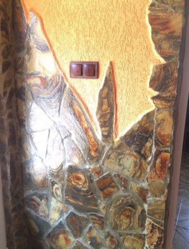 Piedra natural ornamental de montaña echa a mano