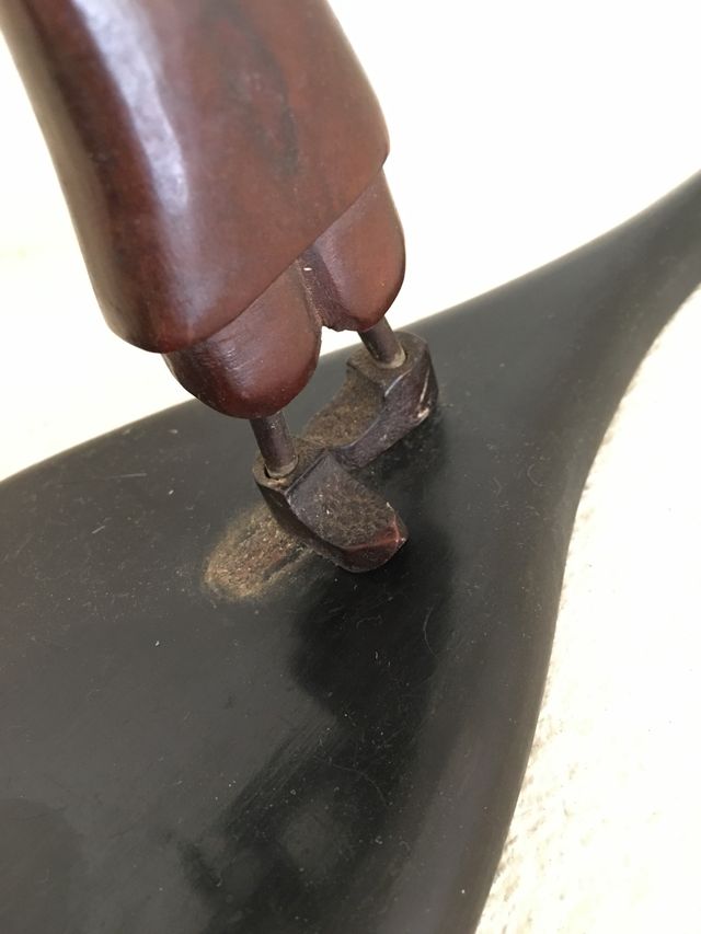 Decorazione vintage antica a forma di frusta Caixa, scatola in legno