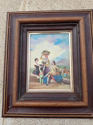 dos cuadros 🧑‍🎨 miniatura reproducción goya