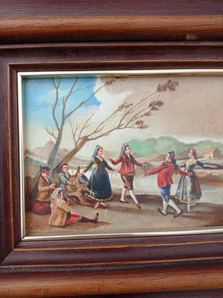 dos cuadros 🧑‍🎨 miniatura reproducción goya