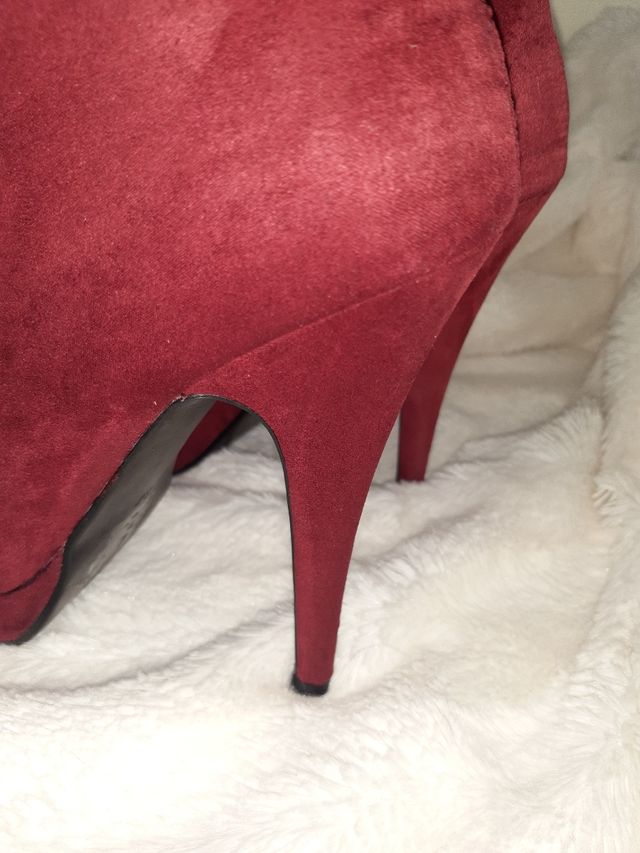 Botín burdeos talla 37