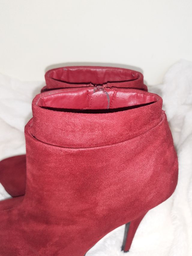 Botín burdeos talla 37