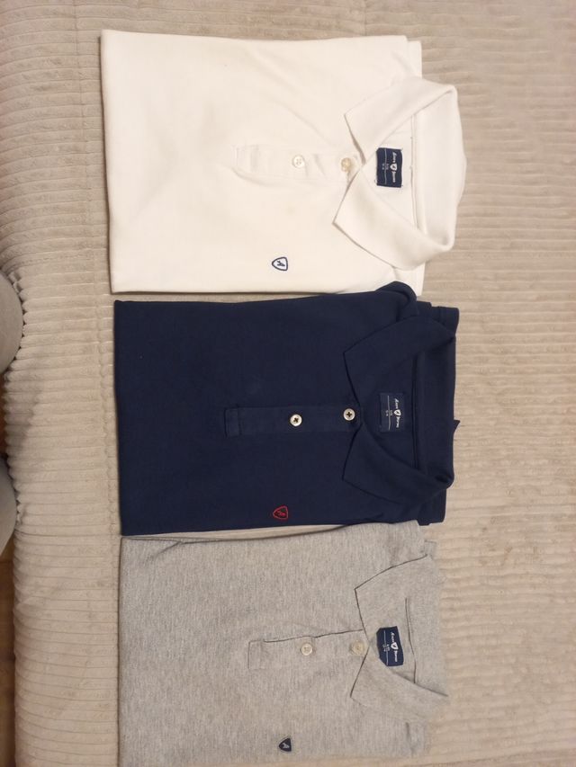 polos varios colores. talla 13-14 años