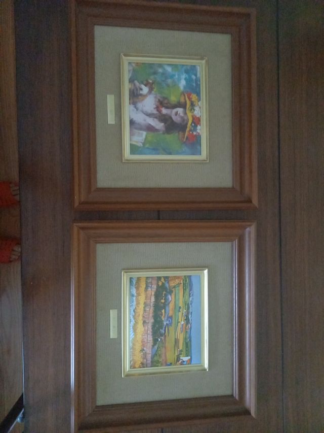 2 Reproducciones de Renoir y Van Gogh