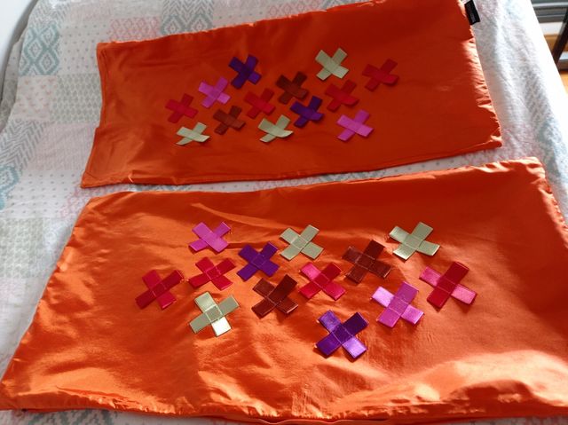 Fundas cojin naranjas