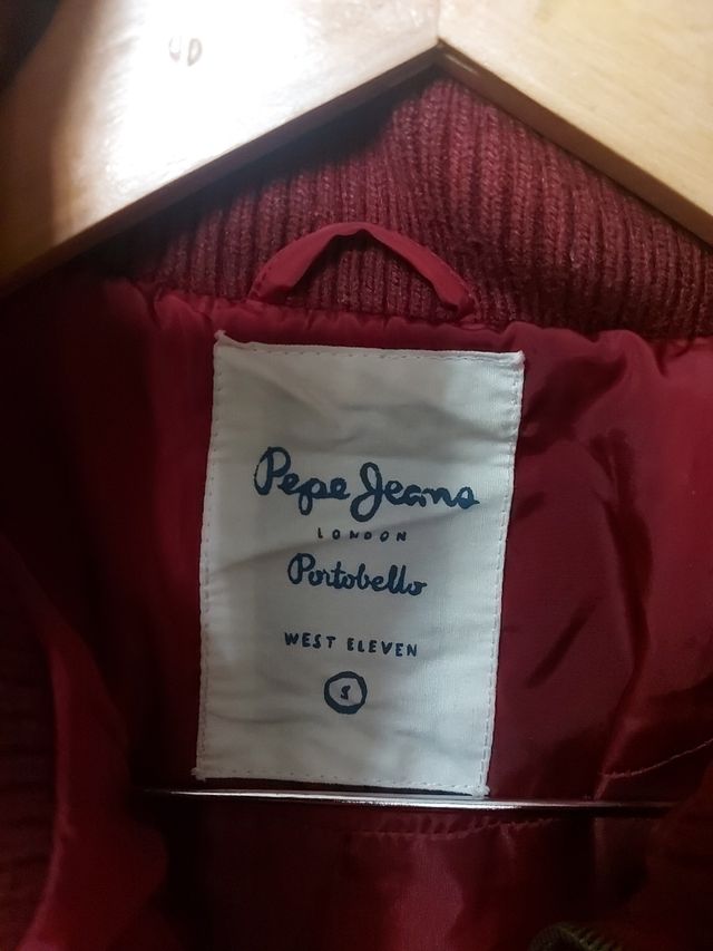 abrigo pepe Jeans rojo talla s