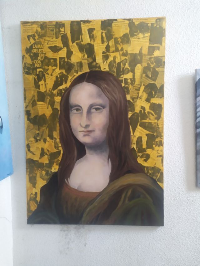 LIENZO pintado a mano.