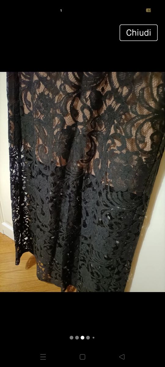 gonna in pizzo lunga Tezenis nuova