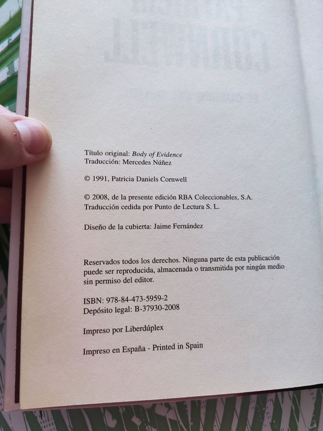 EL CUERPO DEL DELITO (Patricia Cornwell)