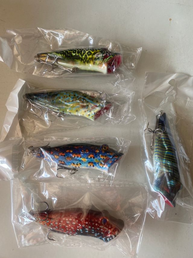 5 esche da pesca Nuovo