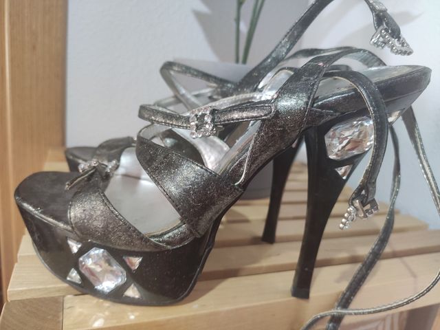 sandalia bailarina noche