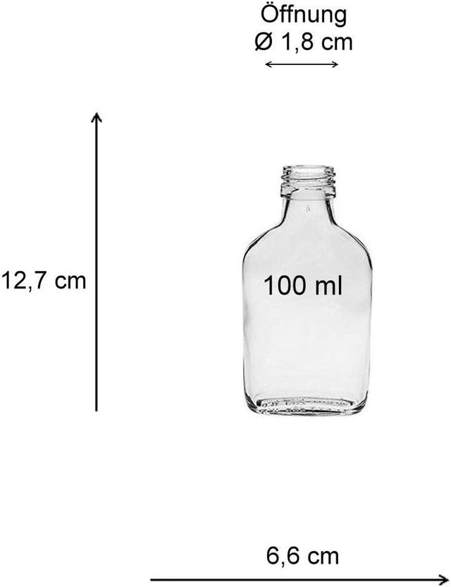 15 botellas de cristal 100ml