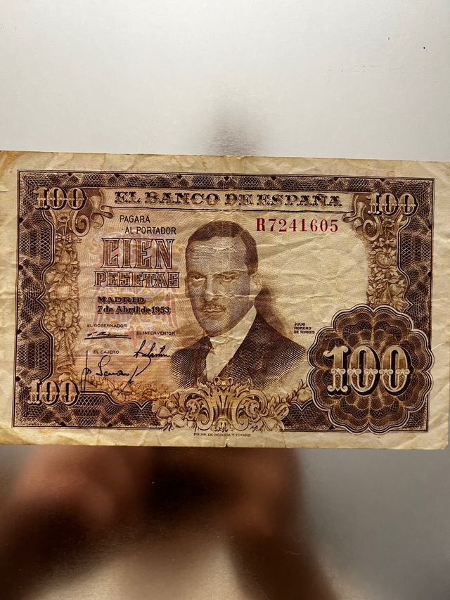 Billete 100 Pesetas 1953 Julio Romero de Torres de segunda mano por 5