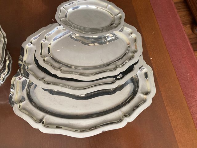 4 BANDEjAS DE ACERO INOXIDABLE