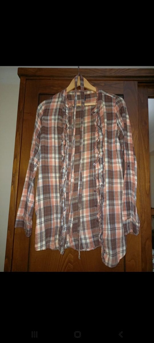 Camisas cuadros con cinturón