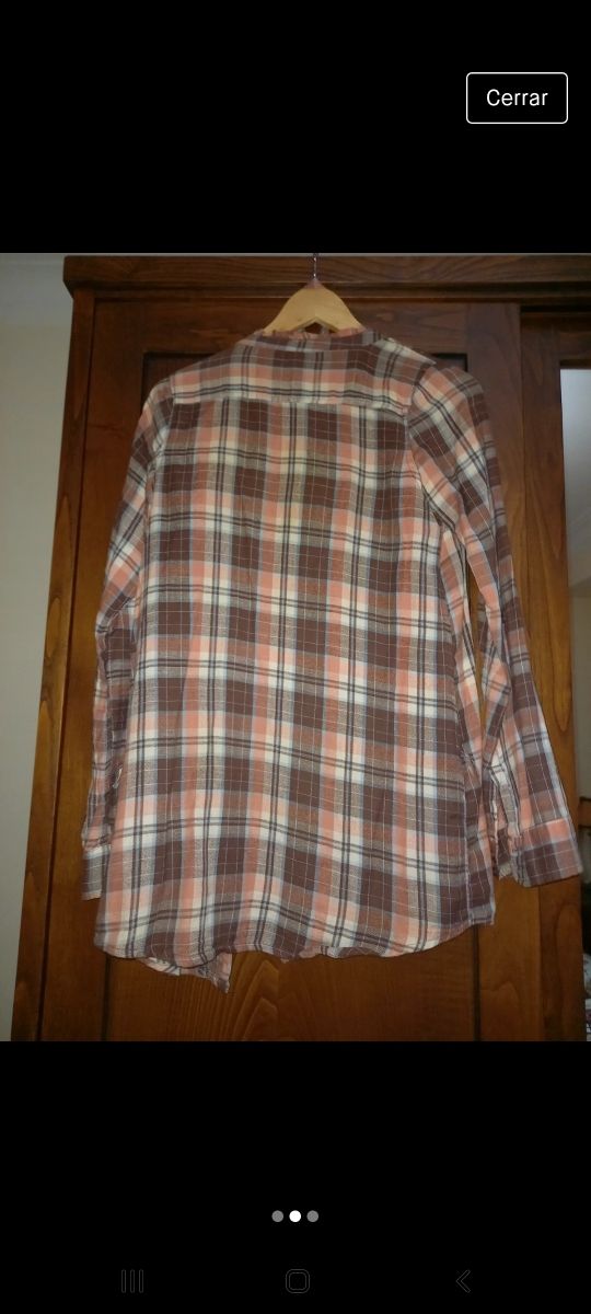 Camisas cuadros con cinturón