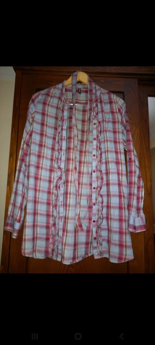 Camisas cuadros con cinturón