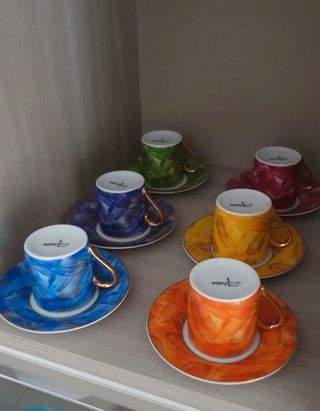 Tazzine caffè multicolore 