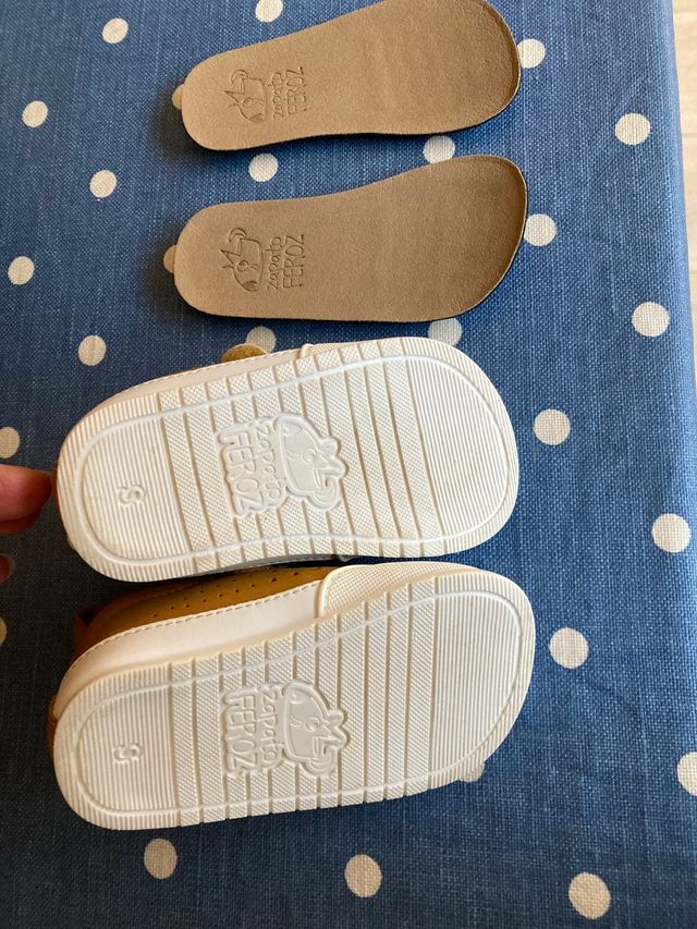 Zapato feroz Paterna microfibra Mostaza talla S