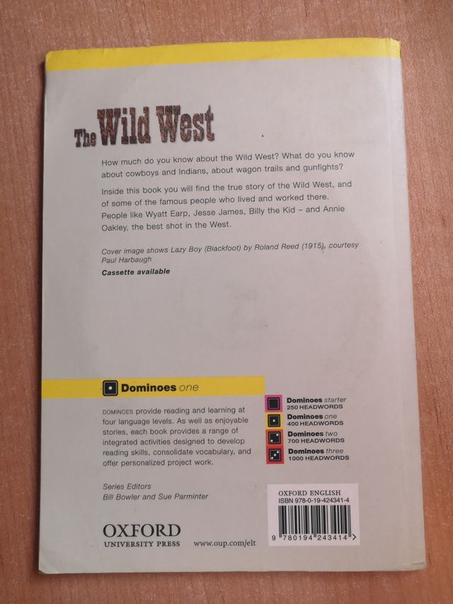 Libro de inglés "The Wild west"
