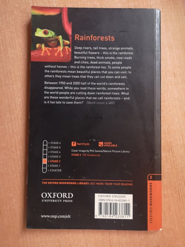 Libro de inglés "Rainforest"