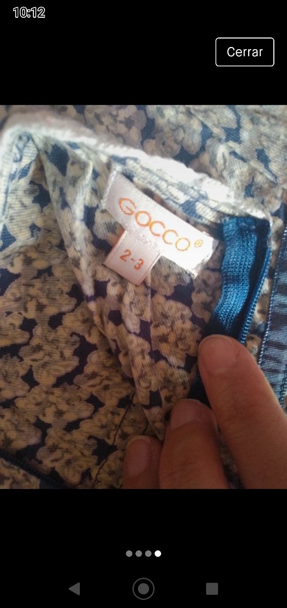 Vestido bebé GOCCO 2/ 3 años