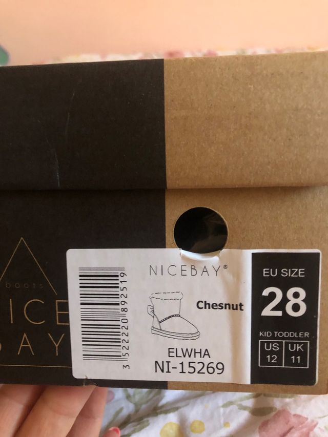 Botas piel niña 27 nuevas