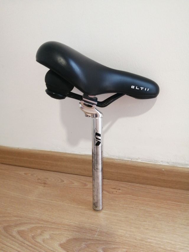 sillín bicicleta con tija