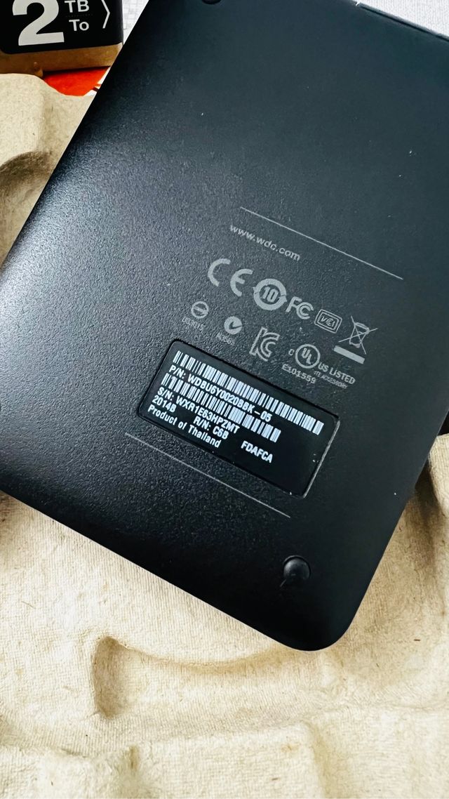 Disco Duro Western Digital 2 Tb Como Nuevo