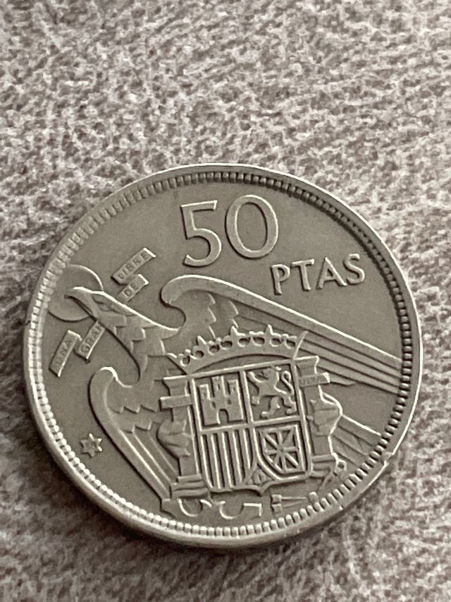 2 monedas 50 ptas franco 1957