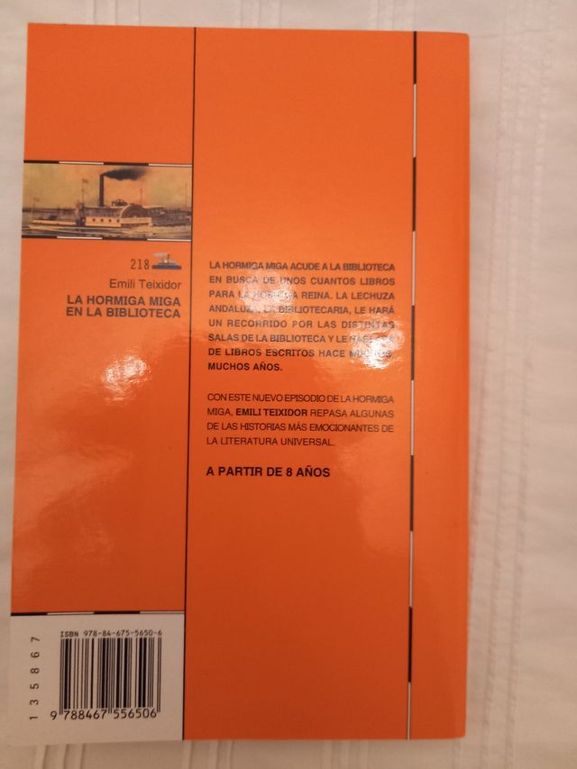 LIBRO LA HORMIGA MIGA EN LA BIBLIOTECA