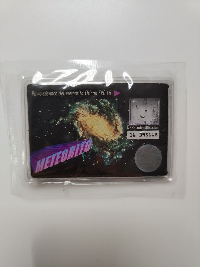 polvo cósmico de meteorito