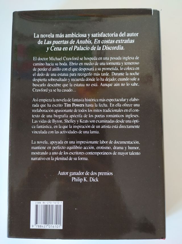 Libro La fuerza de su mirada, de Tim Powers