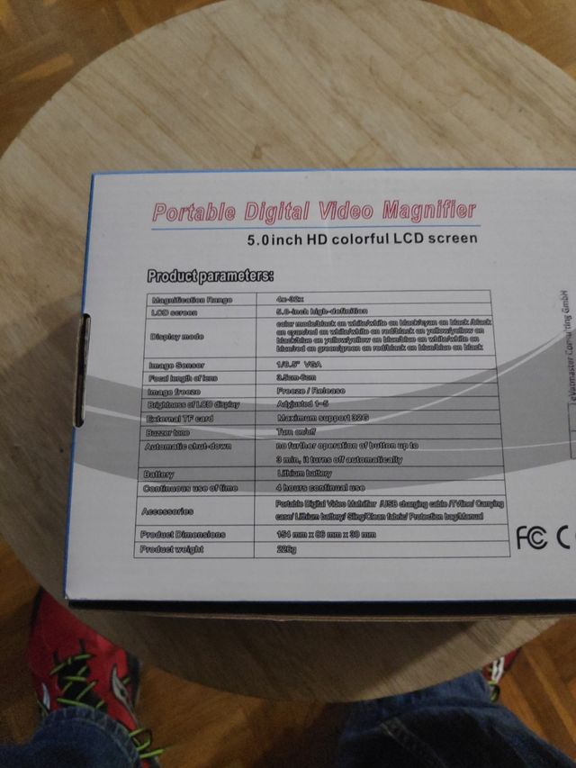 lupa digital de 5 polegadas e lupa de vidro