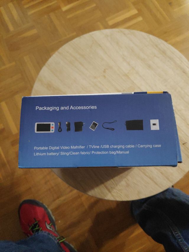 lupa digital de 5 polegadas e lupa de vidro