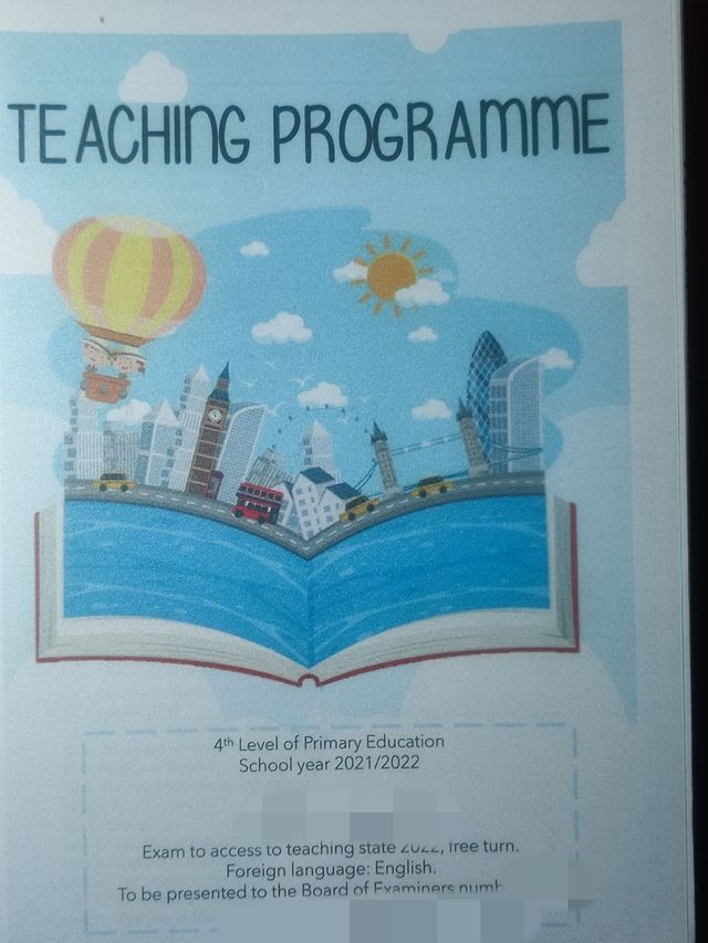 programación Inglés 4°de primaria