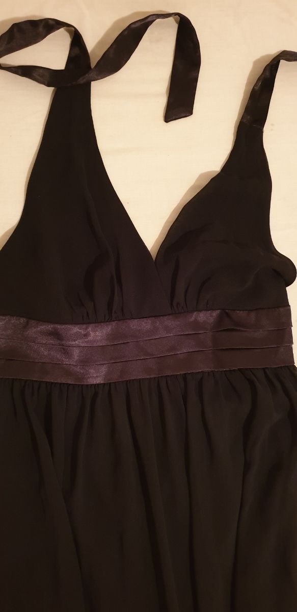 Vestido largo de calidad, negro de fiesta