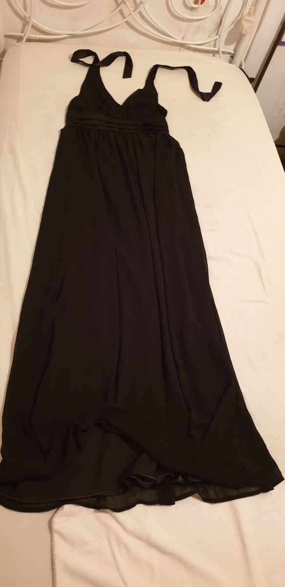 Vestido largo de calidad, negro de fiesta