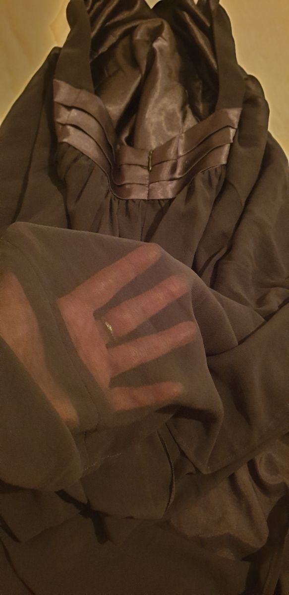 Vestido largo de calidad, negro de fiesta