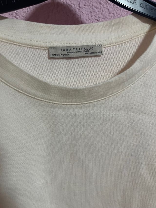 Sudadera flecos Zara S sin estrenar