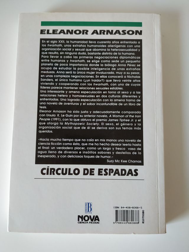 Libro Círculo de espadas, de Eleanor Arnason