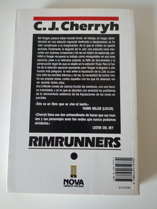 Libro Rimrunners, de C.J. Cherryh
