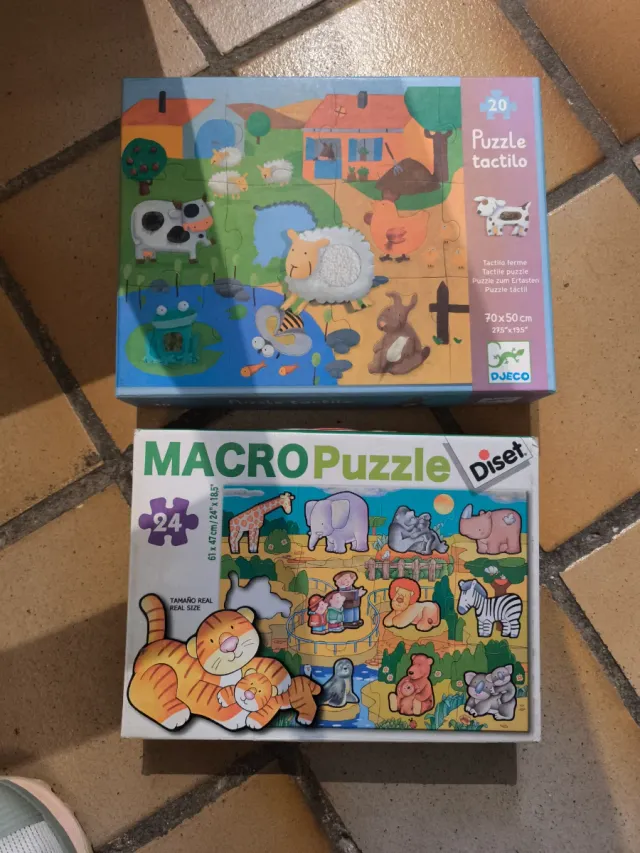 Puzzle tactilo ninos y regalo macro puzzle animal