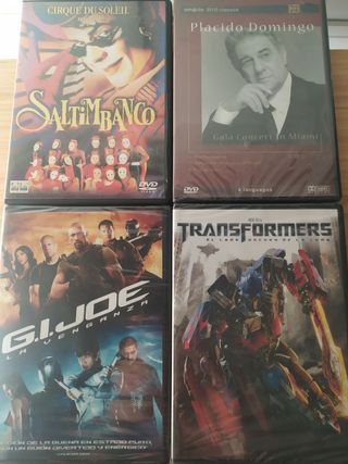 Cuatro dvd's nuevos y precintados